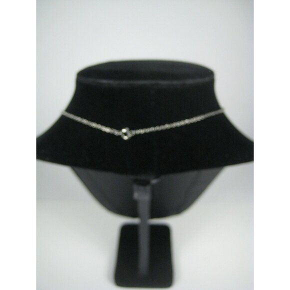 Necklace Chain 15 In Silvertone Delicate Metal Jewelry Unisex Choker Collar - Picture 6 of 6